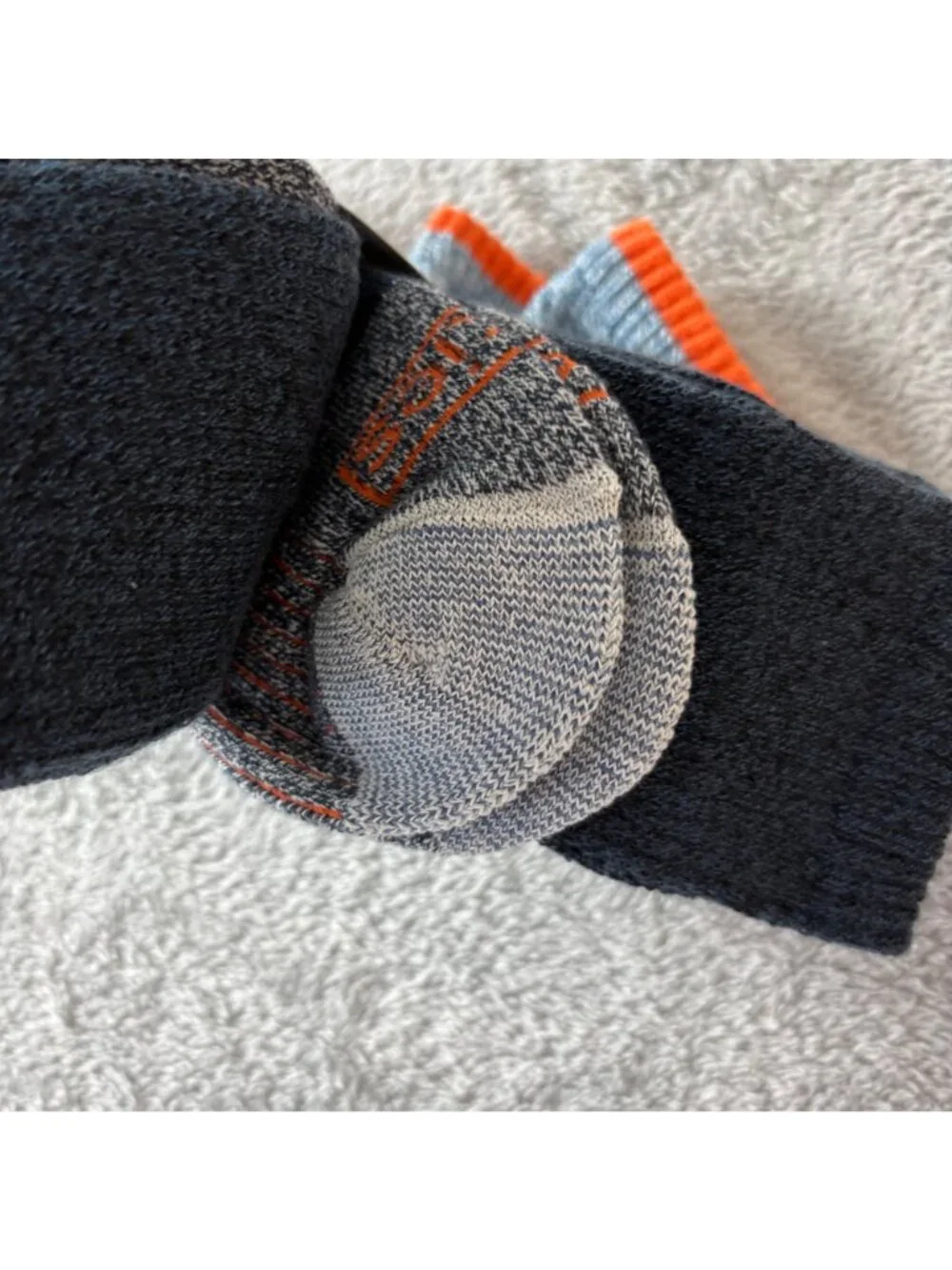 Dickies Steel Toe Crew Wool Blend Thermal Socks 3 Pairs Midweight 6-12 Blue New
